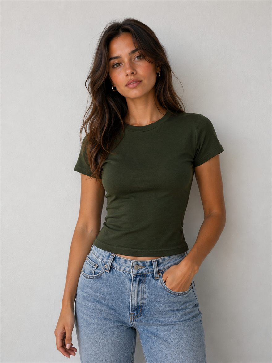 Baby tees a la cintura
